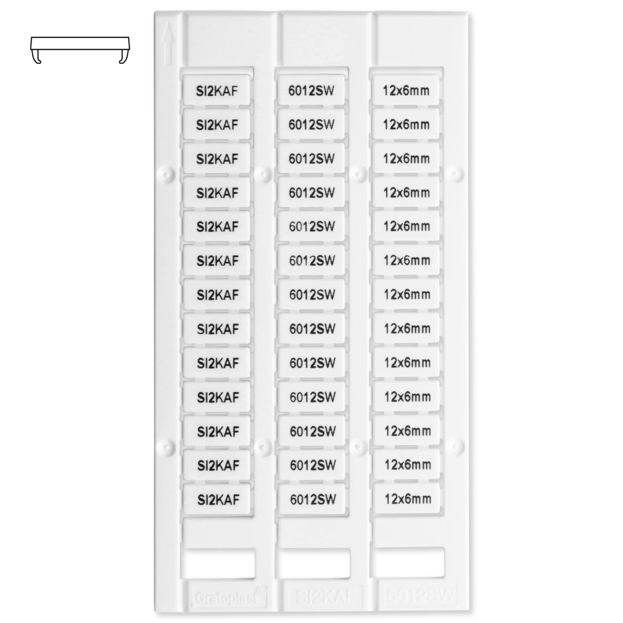 GRAFOPLAST SRL - GRASI2KAF6012SW T. MORSETTI ENTRELEC 12X6  858PZ