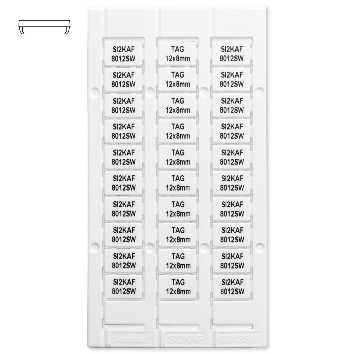 GRAFOPLAST SRL - GRASI2KAF8012SW T. MORSETTI ENTRELEC 12X8 660PZ