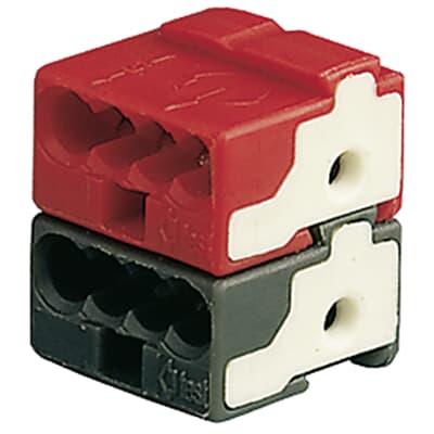 ABB SPA - ABBEC 732 4 E/GM SET MORSETTI DI COLLEG. NERO/ROSSO