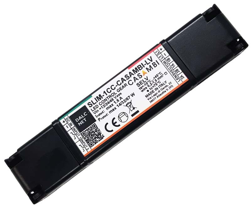 DIGIMAX SRL - DIXSLIM-1CC-CASA-LV DIMMER CASAMBI+PUSH 12-48V 1C 1.6A LENSV