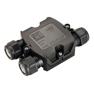 SLV ITALIA SRL - SLV228726 SCATOLA DI COLLEGAMENTO A Y, NERA, IP68