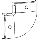 CANALPLAST - CANSMT128CILS ANG. PIANO 90 SIMMETRIS CILIEGIO S.DL3