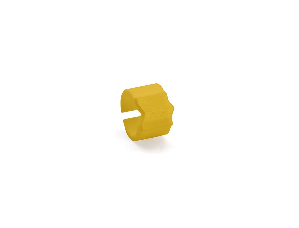 CEMBRE SPA - CEM17460- SEGNACAVO SM-15 SNAP SU SUPPORTO, PER CAVI DI DIAMETRO 5,8-8,5mm E SEZIONE 10-16mmq, GIALLO, SENZA STAMPA, SACCHETTO 50 PZ
