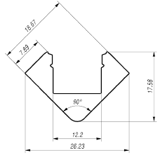 SICOM - SOL5008652-N BASIC CORNER45 3 TESTATE CHIUSURA TONDE-