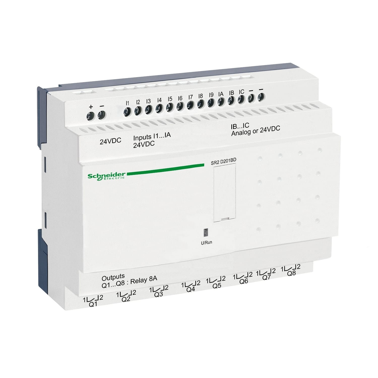 SCHNEIDER ELECTRIC - SNRSR2D201BD Smart relay compatto Zelio Logic - 20 I/O - 24 V CC - S/orologio - S/display