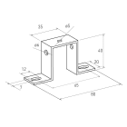 CONTACT ITALIA SPA - IICST19KN SUPPORTO MEDIO ZINCATO 40 MM