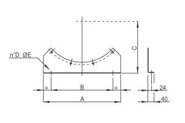 ELICENT (MAICO) - ELI1ST0400 STAFFE SOSTEGNO CC 400 (COPPIA)