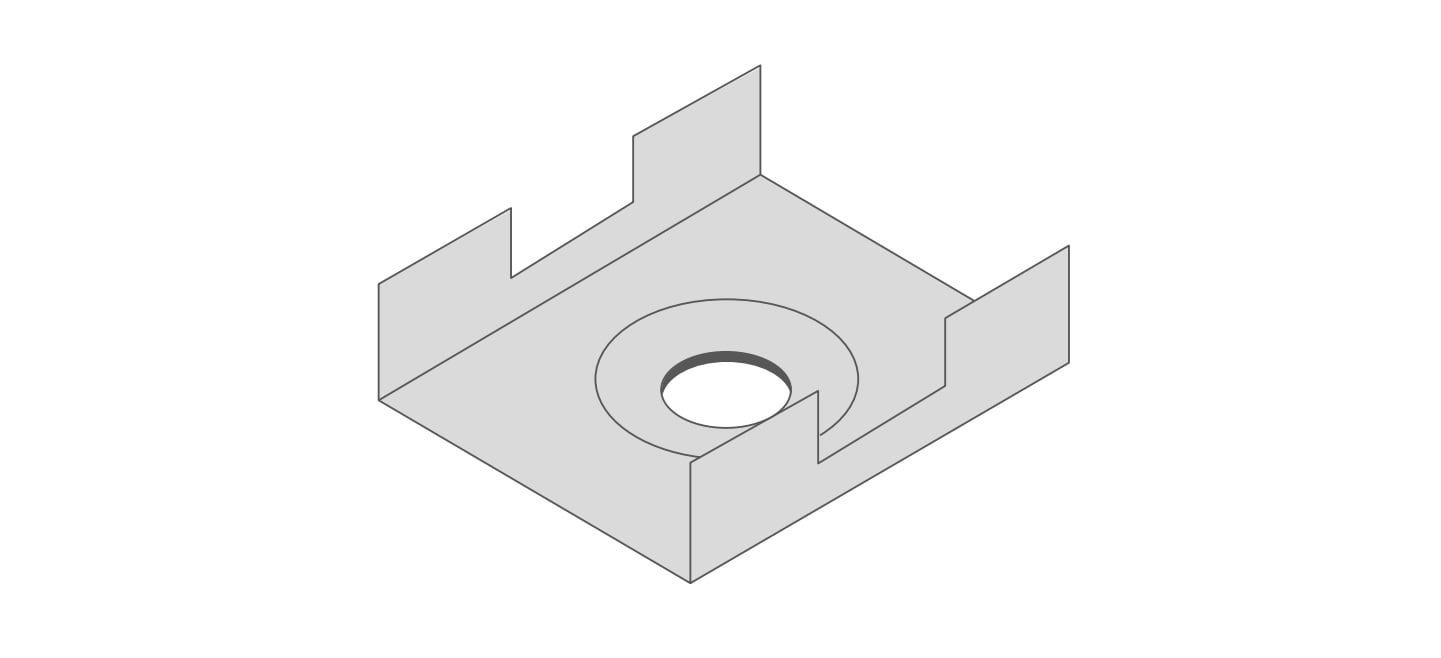 DIGIMAX SRL - DIXSTE167-G STAFFE GRIGIE DA SUPERFICIE 16X7