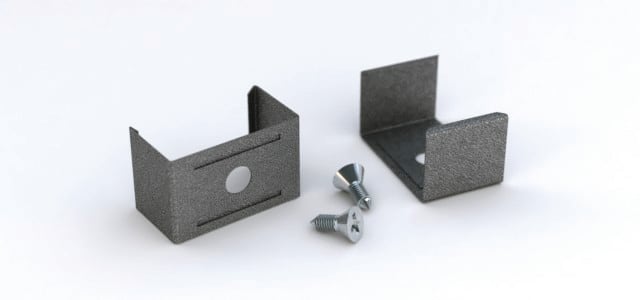 DIGIMAX SRL - DIXSTE1910-N 2 STAFFE ACCIAIO NERE CON VITI TASSELLI