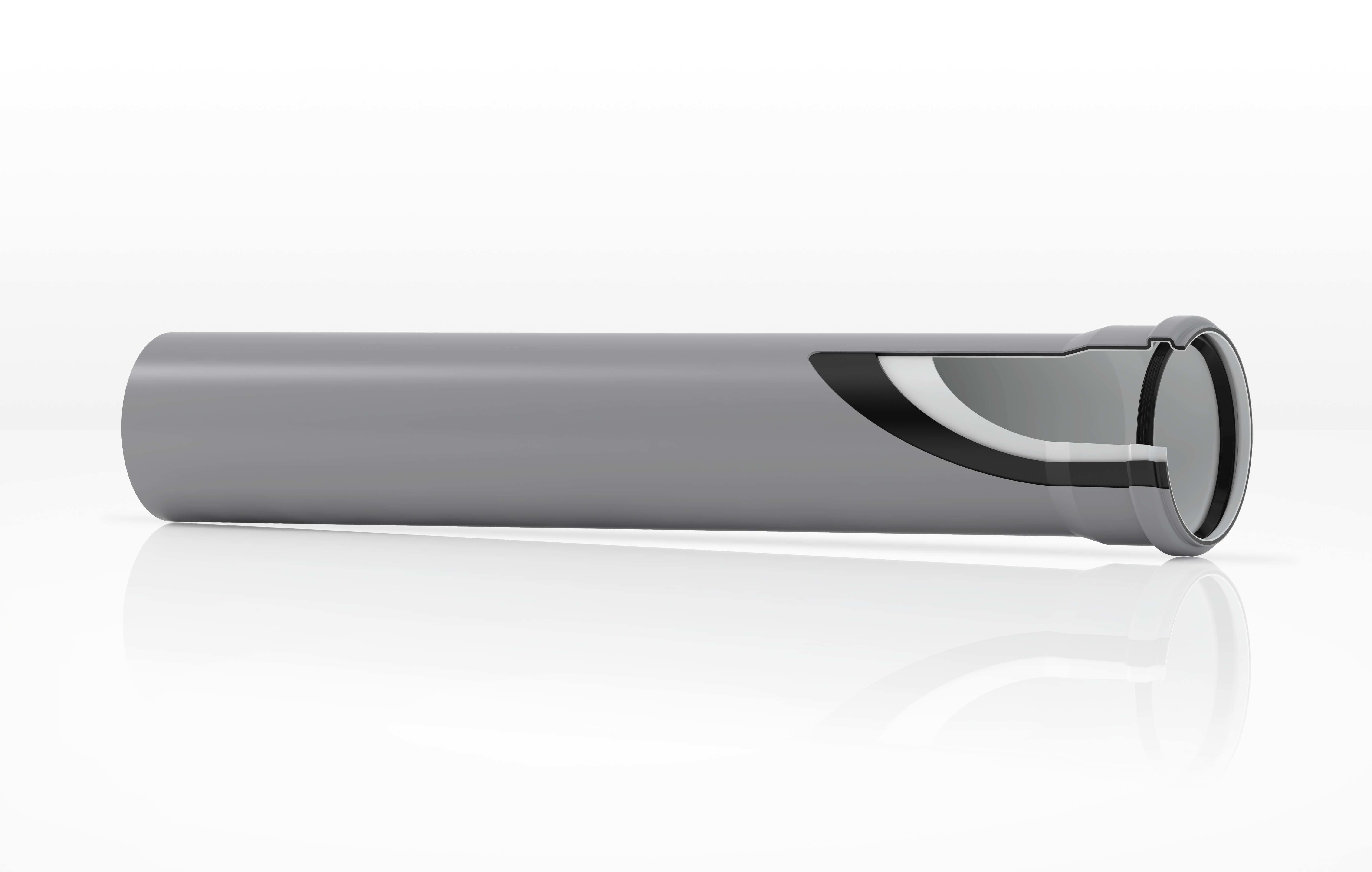 VALSIR - VALVS0501155 TUBO PP 3 STRATI - 1 BIC. D.90 L.3000