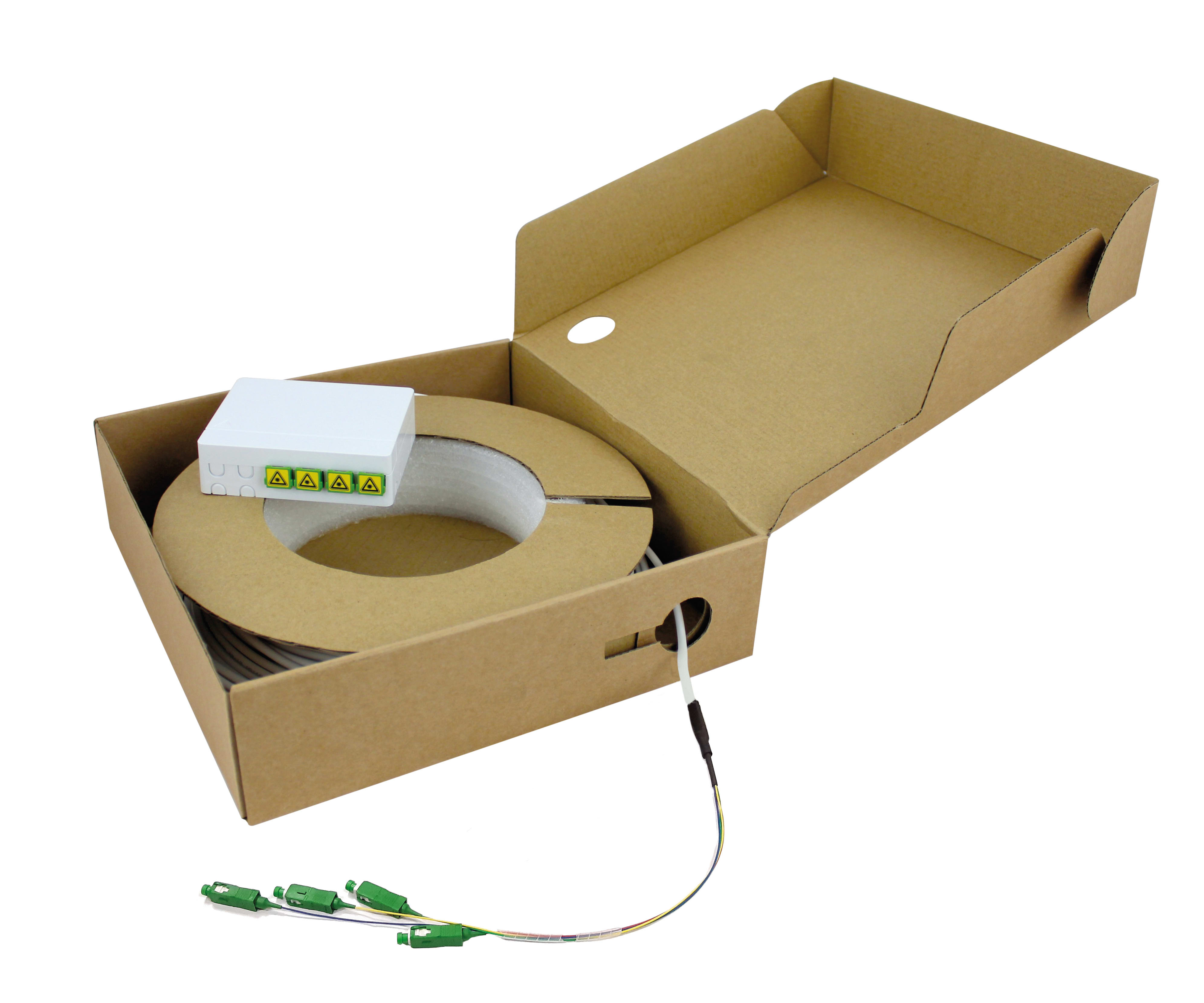 QUBIX SPA - QBX2004221 STOA 4FO G657A2 PRECAB. SU 2 LATI L=20MT