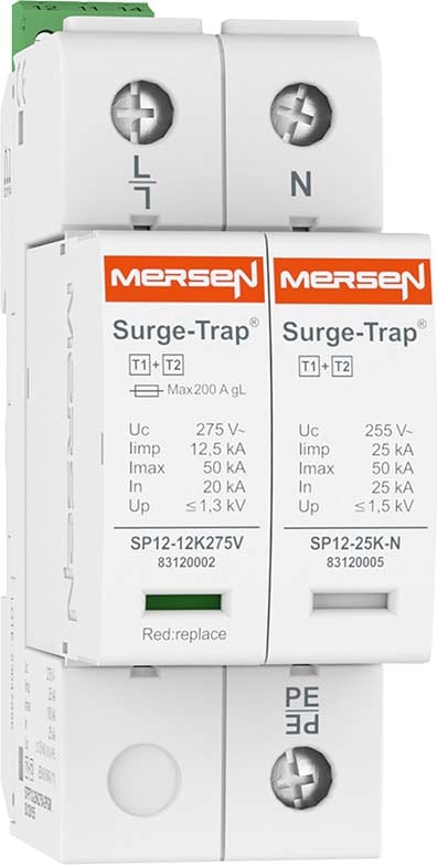 MERSEN ITALIA SPA - XES83120115 SPD T1+2,12.5KA,UC275V,1+1,R