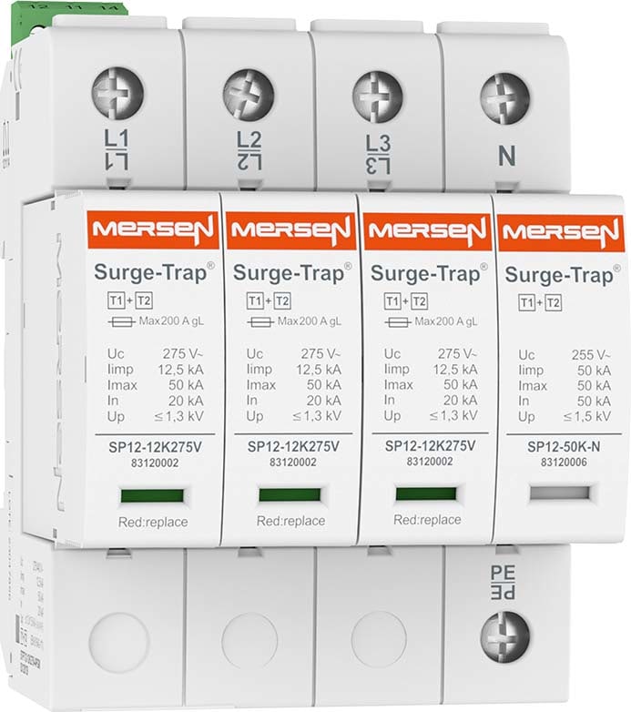 MERSEN ITALIA SPA - XES83120139 SPD T1+2,12.5KA,UC275V,3+1,R