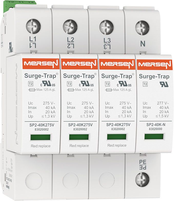 MERSEN ITALIA SPA - XES83020149 SPD T2,40KA,UC320V,3+1 TT,4P,R