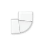 ARNOCANALI SPA - ARNSTW100LV.3 CURVA PIANA SX KB103 BIANCO