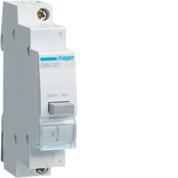 HAGER - HAGSVN321 1 PULSANTE NON LUMINOSO A IMPULSO 1NC 1M