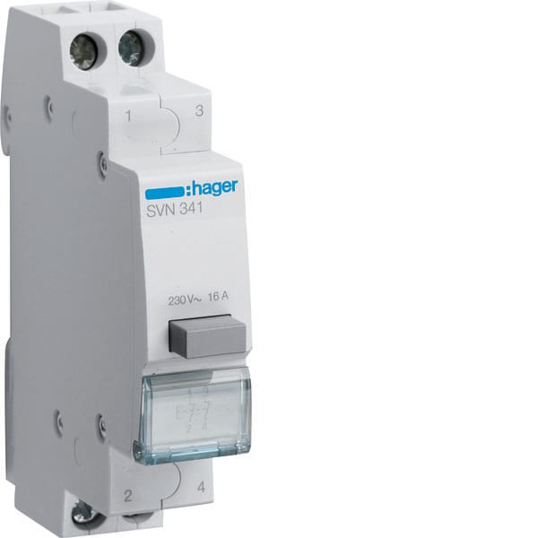 HAGER - HAGSVN341 1 PULSANTE NON LUMINOSO A IMPULSO 2NC 1M