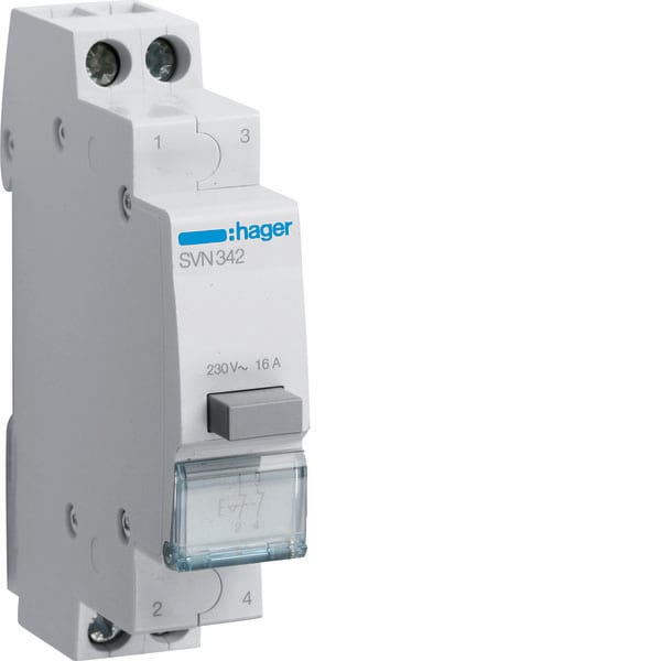 HAGER - HAGSVN342 1 PULSANTE NON LUMINOSO A RITENUTA 2NC 1