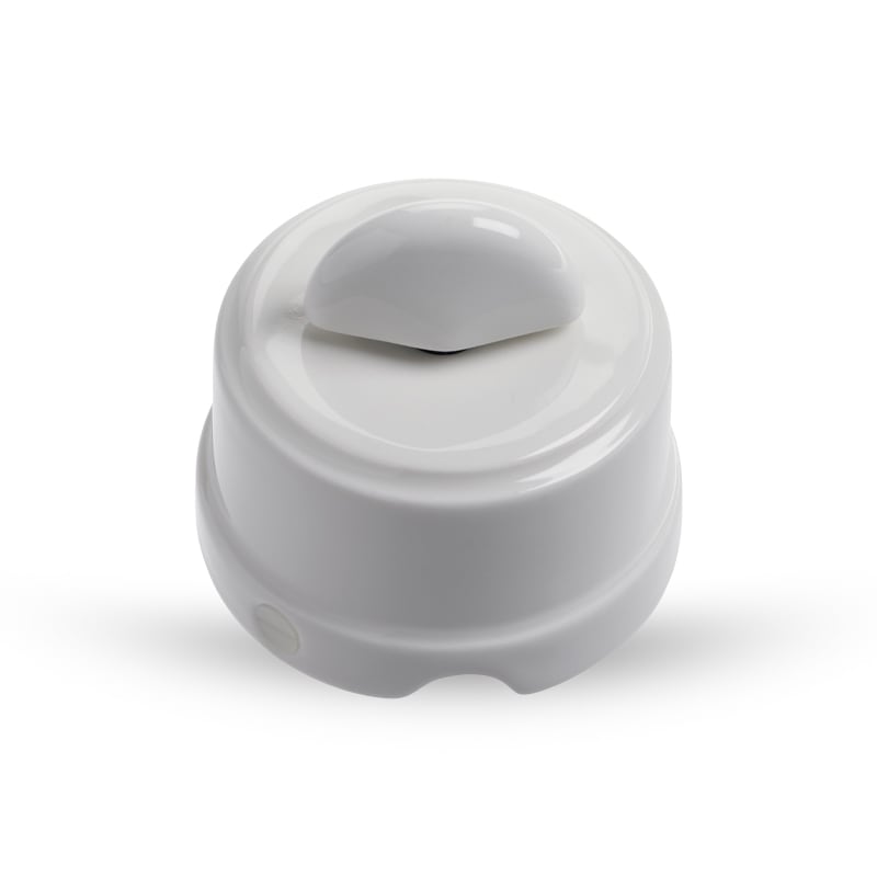 GI GAMBARELLI - 1GISX120.B SMP - PULSANTE ROTATIVO - BIANCO LUCIDO