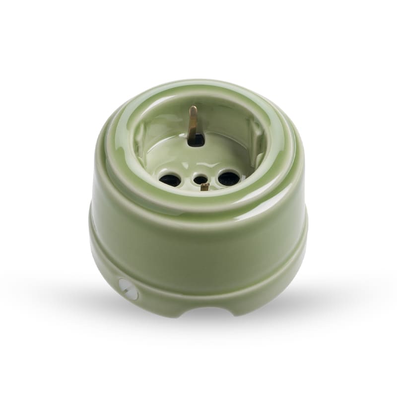 GI GAMBARELLI - 1GISX210.V SMP - PRESA UNEL - VERDE LUCIDO