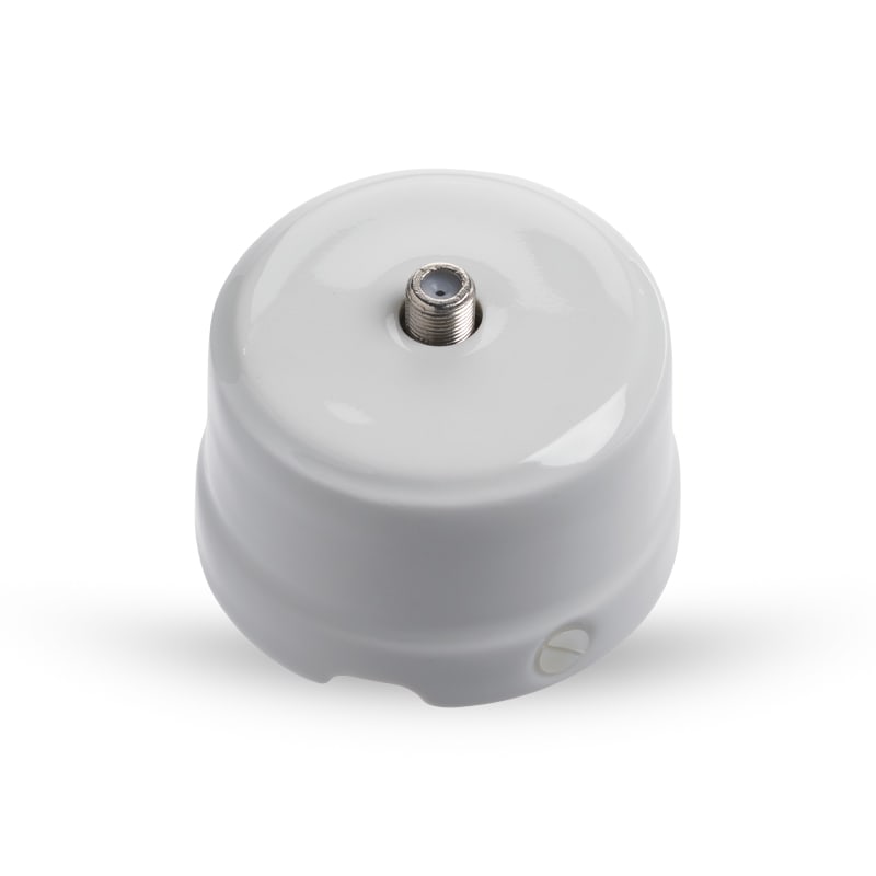GI GAMBARELLI - 1GISX240.B SMP-PRESA COASSIALE TV/SAT BIANCO LUCIDO