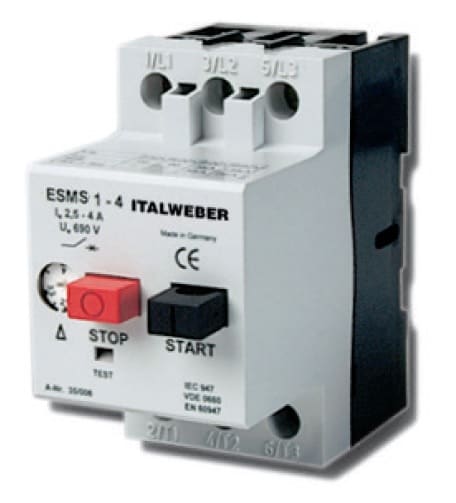 ITALWEBER SPA - ITW4200109 SALVAMOTORE MAGNETOTER.ESMS1 6,3A