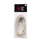 LE PROLUNGHE SAS - PRG5927/10 TRECCIA SETA 3G0.50 BIANCO MT. 10