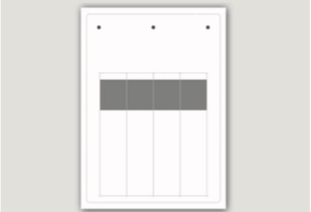 CABUR SRL - CBRESA5015W ETICHETTA SCAV. AD VIN BIANCA DIM. 50X15