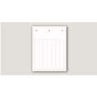 CABUR SRL - CBRTAM3515W TARGHETTA PVC FLAT BIANCA 15X35 MM