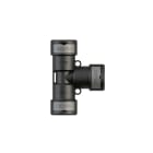 EURO 2000 SPA - UROP61112 RACCORDO PA6 A T NW 12-12-12 IP69 NERO