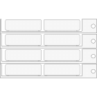BRADY ITALIA - MODT1549B TARGHETTA 15X49MM BIANCO - 240 TAG