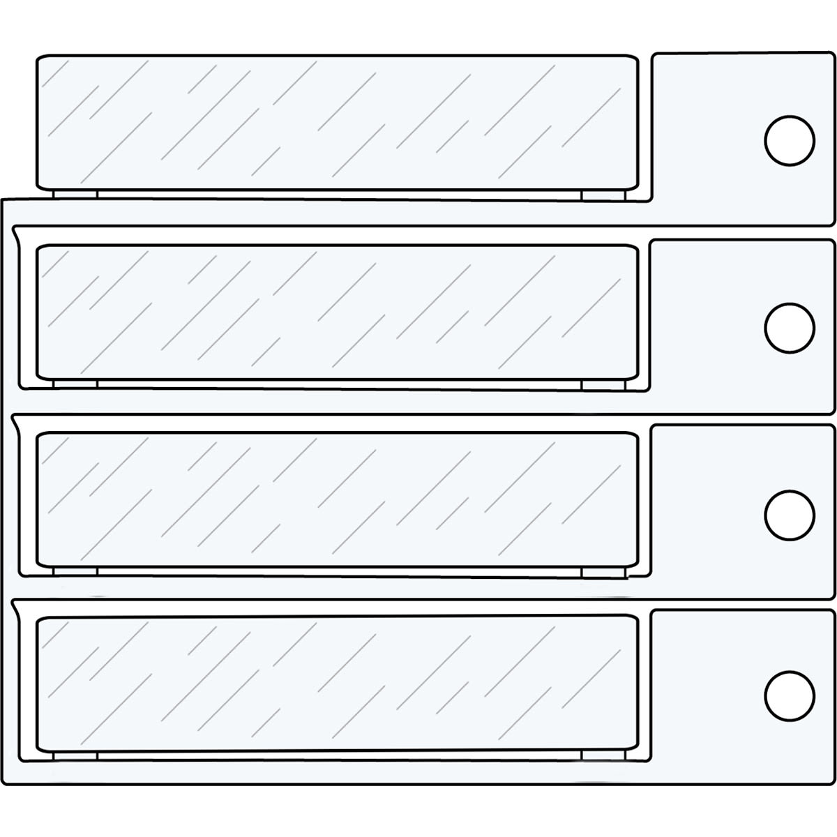 BRADY ITALIA - MODT1567V VETRINO 15X67 - 120 PEZZI