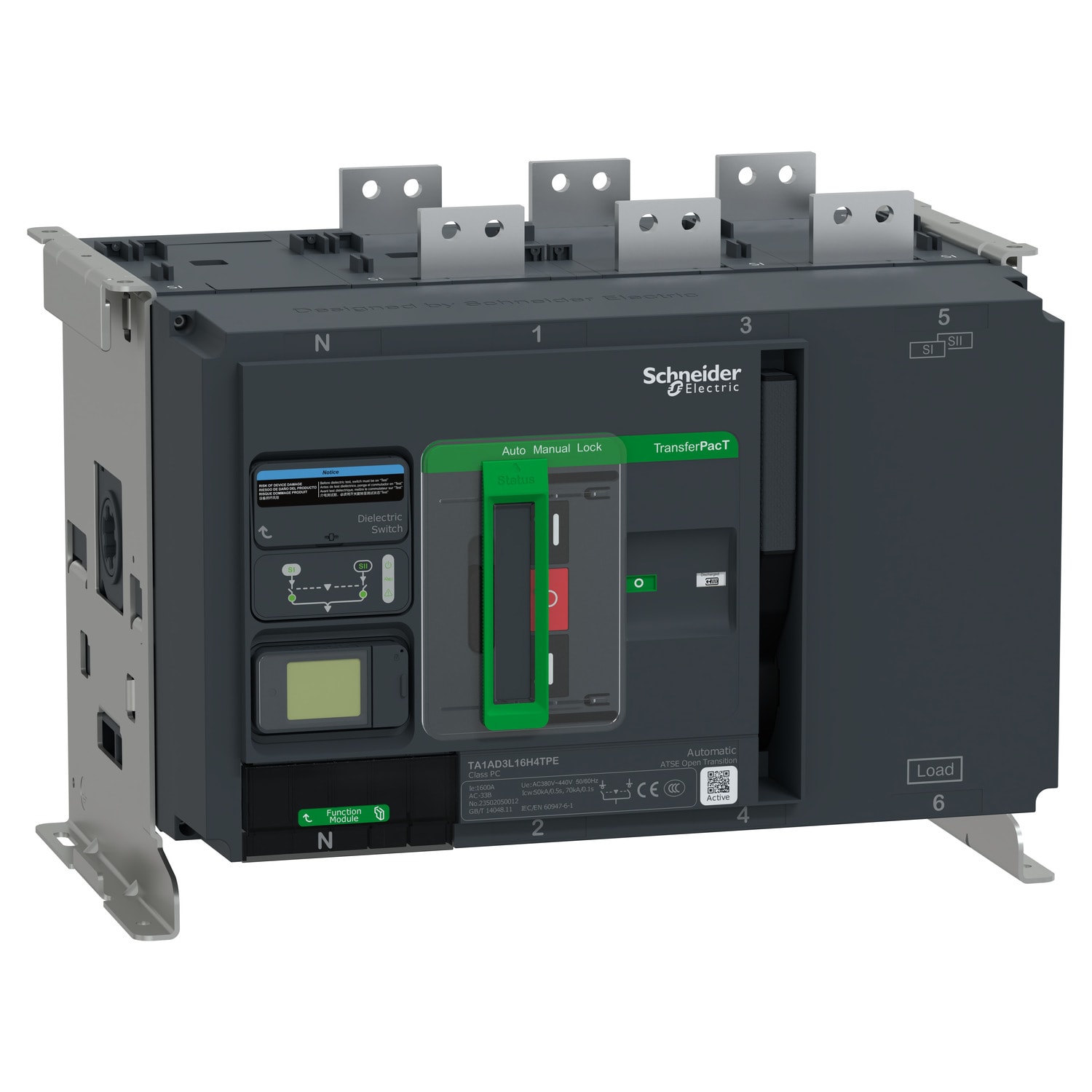 SCHNEIDER ELECTRIC - SNRTA1AD3L12H4TPE TRANSFERPACT ACTIVE 1250A 380/440V3P TA1
