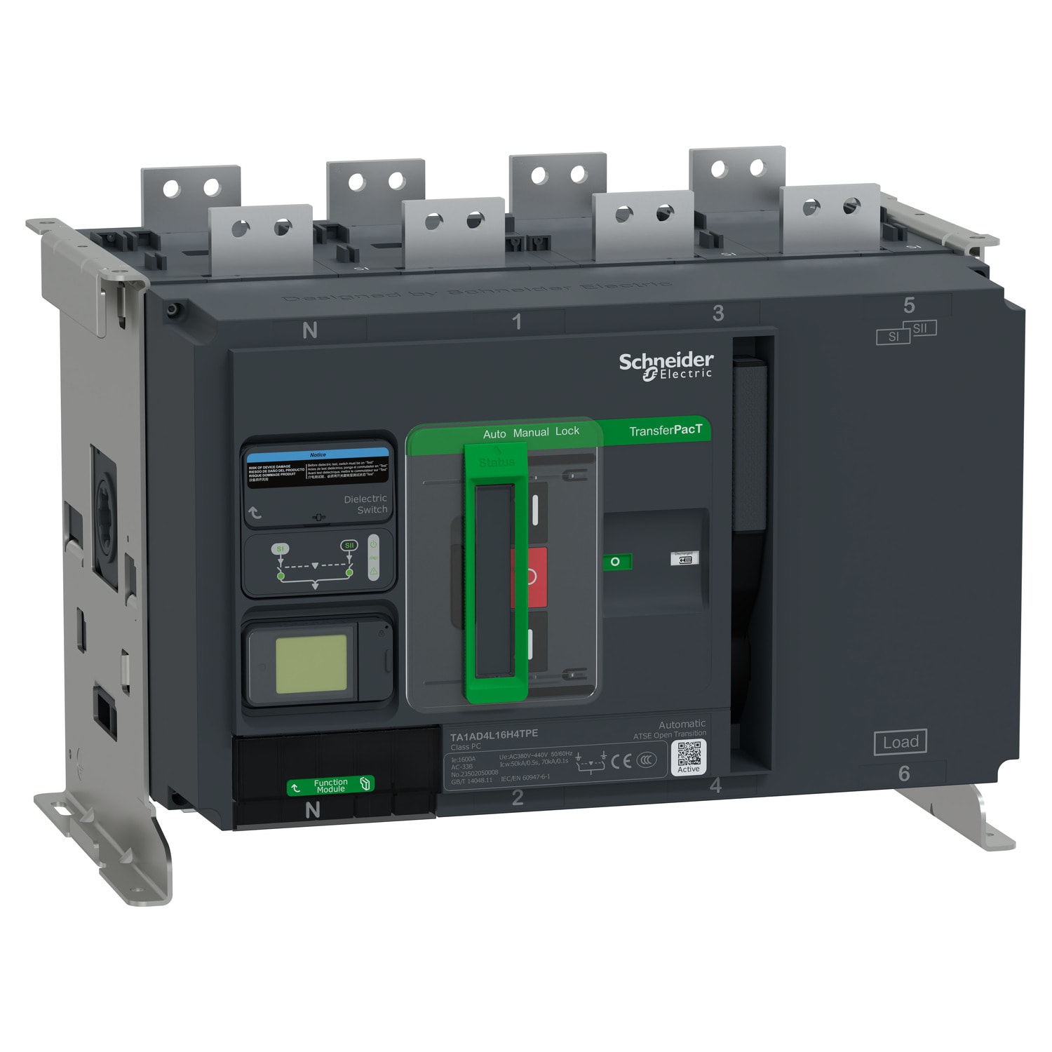 SCHNEIDER ELECTRIC - SNRTA1AD4L16H4TPE TRANSFERPACT ACTIVE 1600A 380/440V4P TA1
