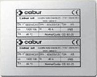 CABUR SRL - CBRTA2080AM TA2080AM TARG. ADESIVA METAL 20X80