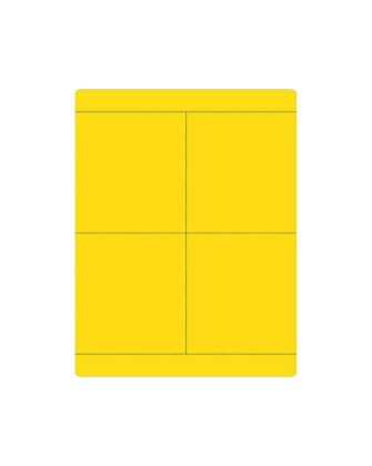 CABUR SRL - CBRTA4090AY TA4090AY TARG. ADESIVA GIALLA 40X90