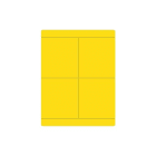 CABUR SRL - CBRTA2080AY TA2080AY TARG. ADESIVA GIALLA 20X80