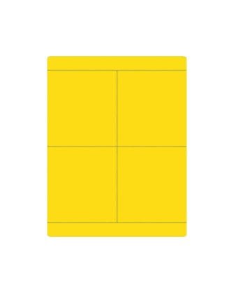 CABUR SRL - CBRTA4090AY TA4090AY TARG. ADESIVA GIALLA 40X90
