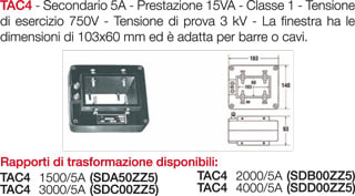 TRENDFIN SRL - TRDSDA50ZZ5 RIDUTTORE DI CORRENTE TAC4 - 1500/5