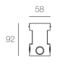 TARGETTI - TAR1E2382 ACC. MINI MERCURE - INSERTION BOX VERTIC