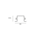 TARGETTI - TAR1E2754 JEDI LIN PRJ ACC SURFACE MOUNTING BRACKE