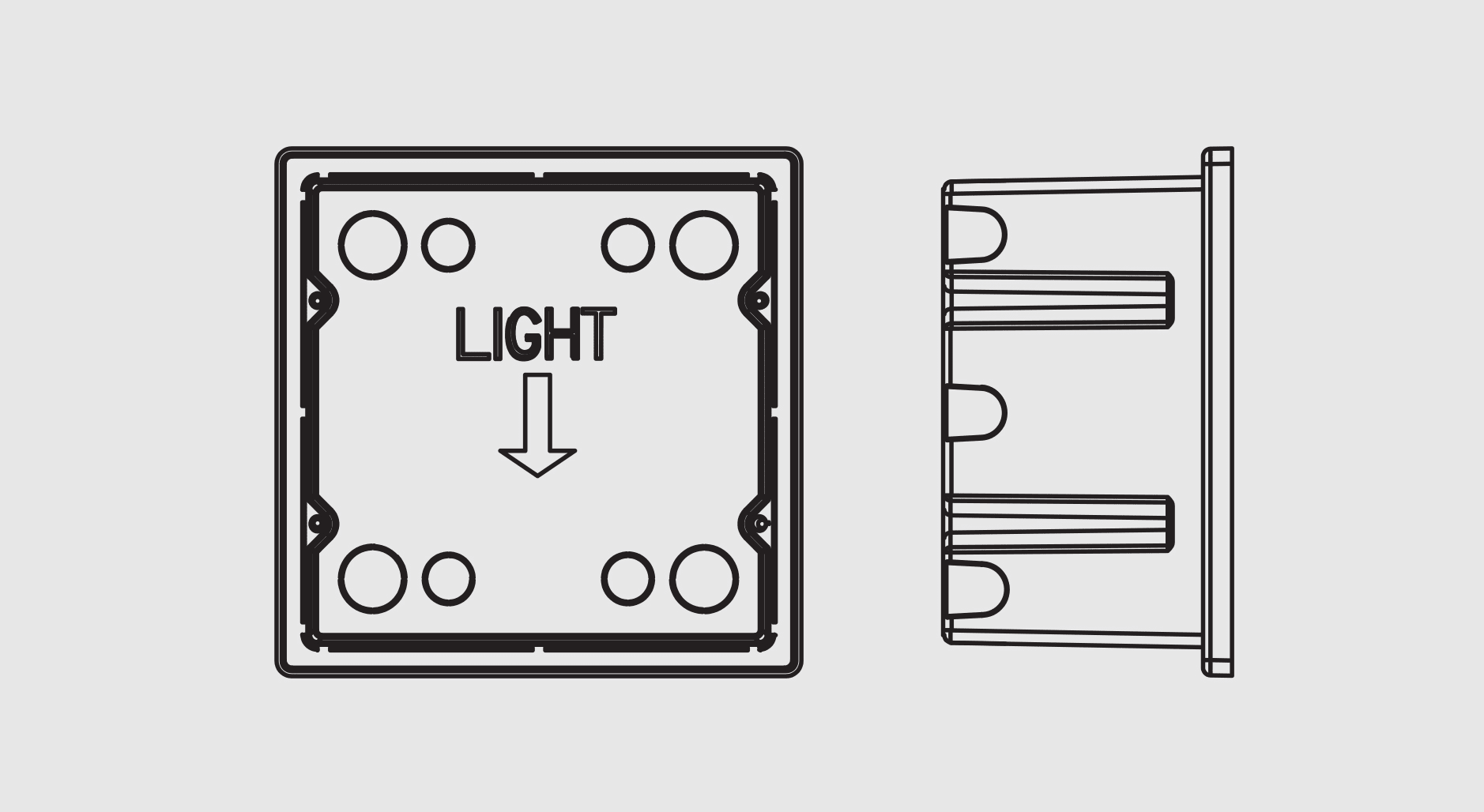TARGETTI - TAR1E3219 ZEDGE PRO INSTALLATION BOX