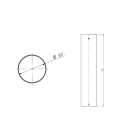 TARGETTI - TAR1E3435 POLE DIAM.160 H800 FE