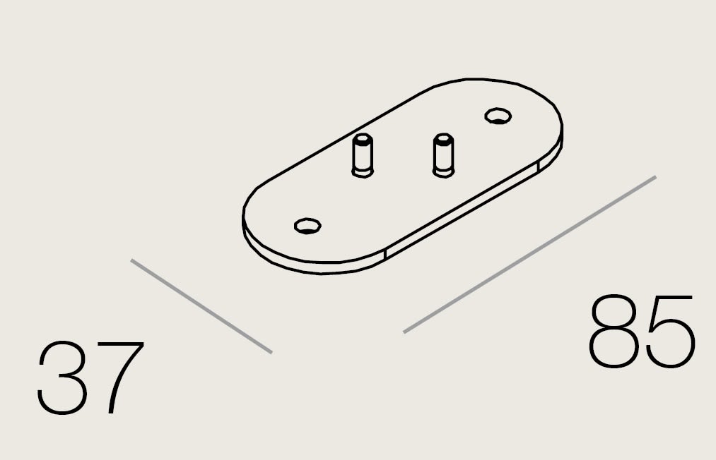 TARGETTI - TAR1T4606 CORO ACC SURF MOUNTING BASE FW