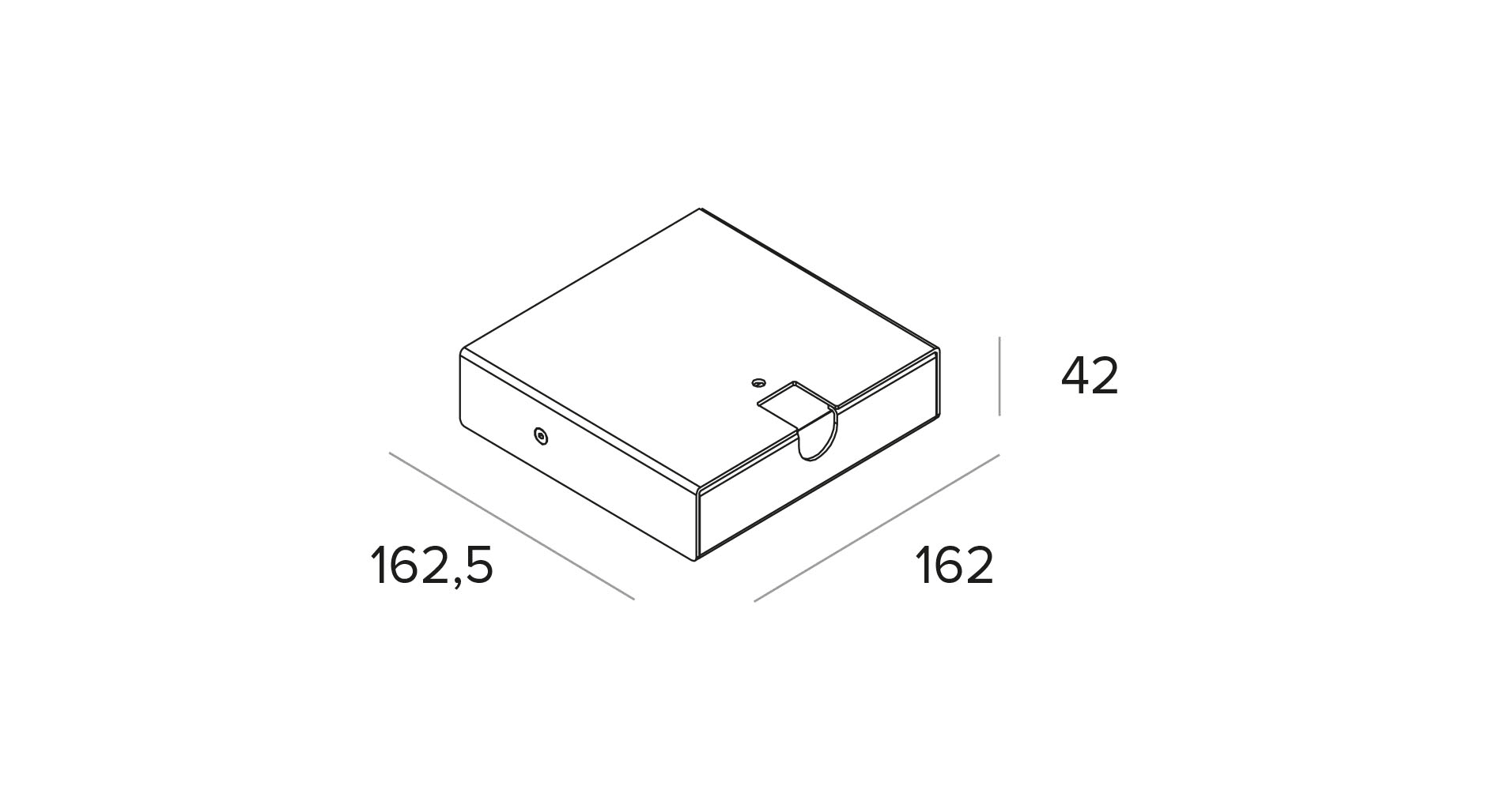 TARGETTI - TAR1T4611CA CORO ACC SURF MOUNTING BASE 500MA CA FW