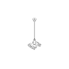 TARGETTI - TAR1T5903 STEEL SUSPENSION CABLE 4000MM DB