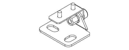 TARGETTI - TAR1T6799 JEDI CMP SHORT SURFACE MOUNT BRACKETS