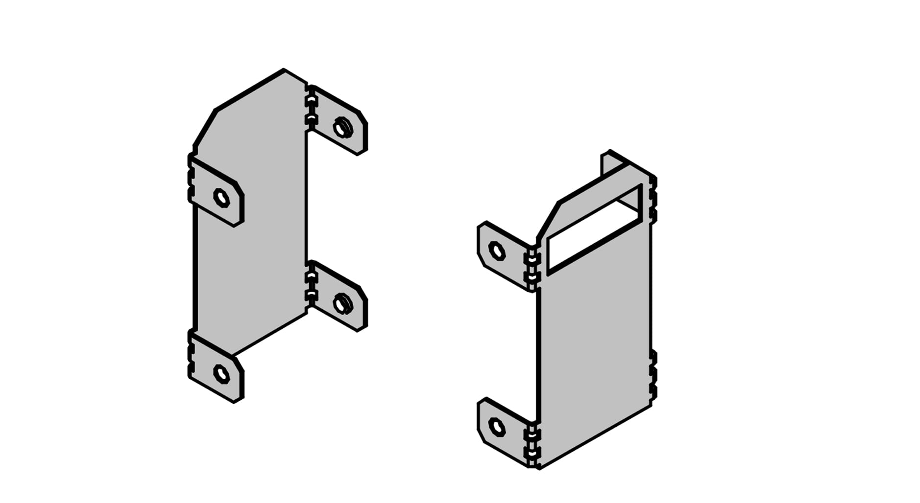 TARGETTI - TAR1T7040 OZ SMALL END CAPS KIT RECESSED DB