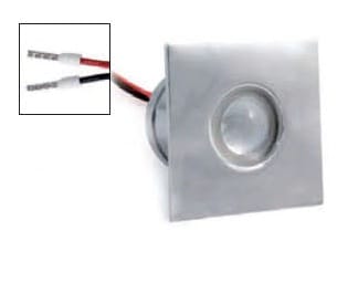 LINEA LIGHT (ILED) - ILD85046N50 NITUM-Q 2 QUADRO 1LED 1W NIKEL SPAZ