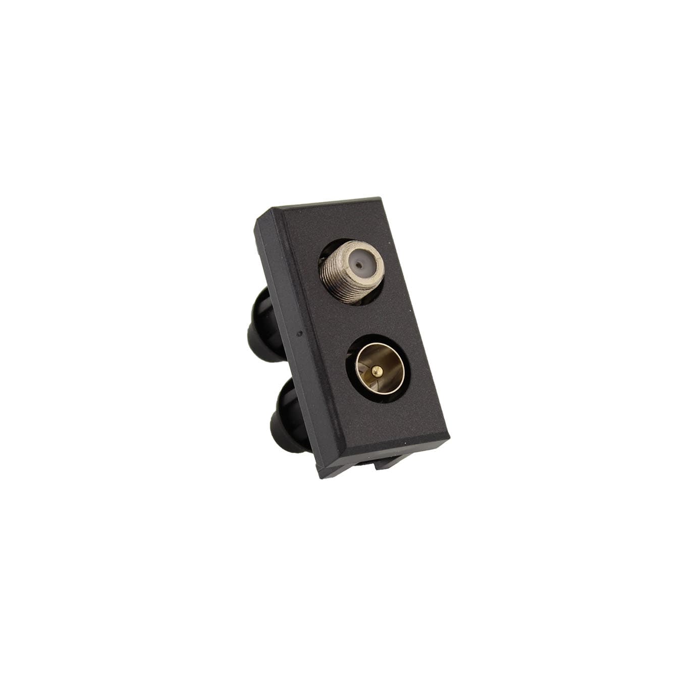 FAIT SRL - FIT5121602 TAS/FM - PRESA DOP FF+IECM COMPTICINO AXOLUTE SCURA